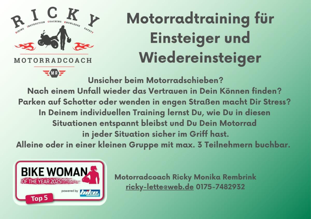 Ricky aus Lette: Leben für das Motorrad Ricky aus Lette: Leben für das Motorrad