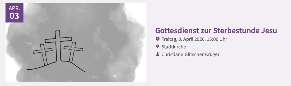 Karfreitag-Gottesdienst | Evangelisch in Oelde
