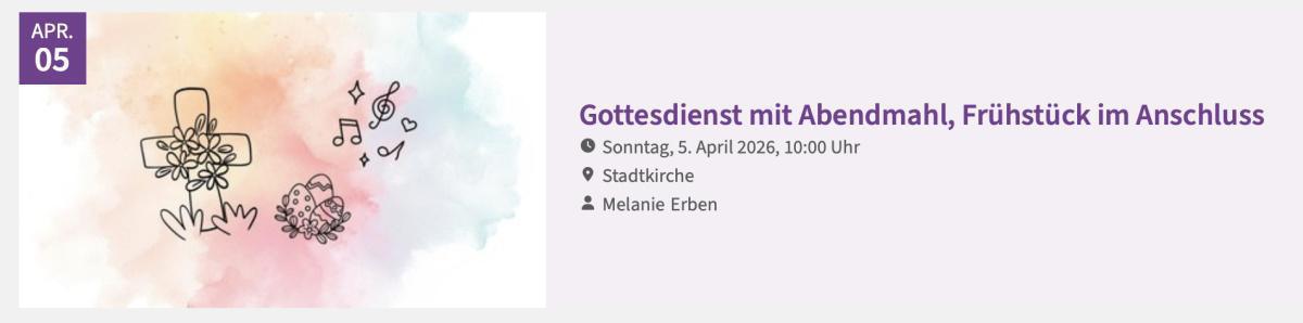 Ostersonntag-Gottesdienst | Evangelisch in Oelde