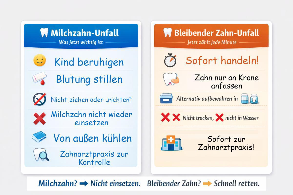 „Guck mal, Mama, was ich mit den Zähnen machen kann! Wie cool!!“ – Zahnunfall bei Kindern