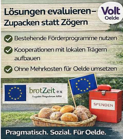 Ohne Frühstück in die Schule? VOLT fordert Prüfung von Angeboten Ohne Frühstück in die Schule? VOLT fordert Prüfung von Angeboten