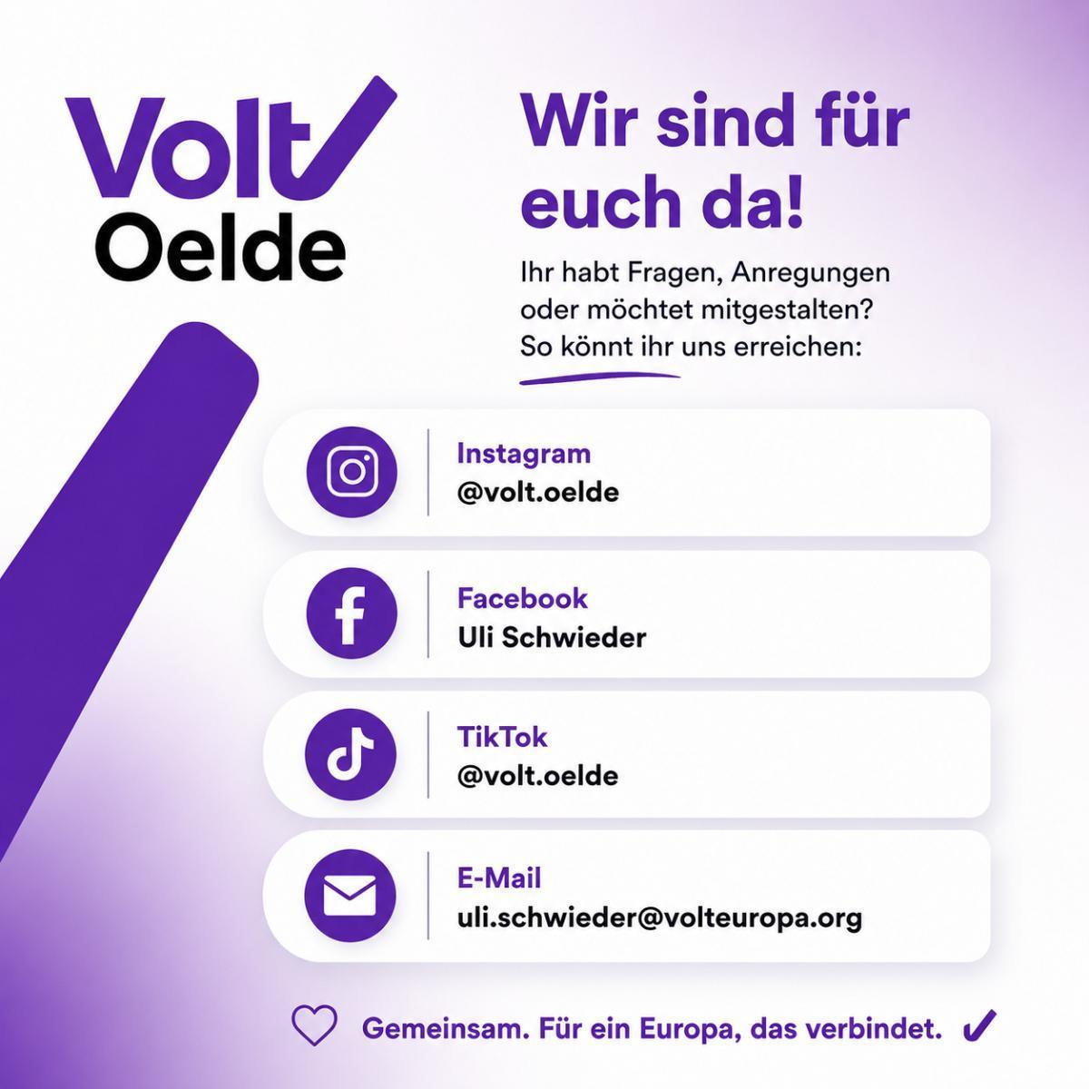 Neue Ideen für Oelde – VOLT wirbt für mehr Offenheit im Rat