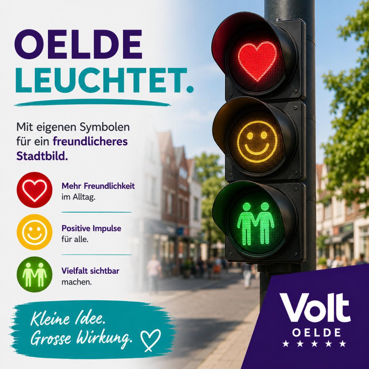 VOLT schlägt „sympathische Ampeln“ für Oelde vor