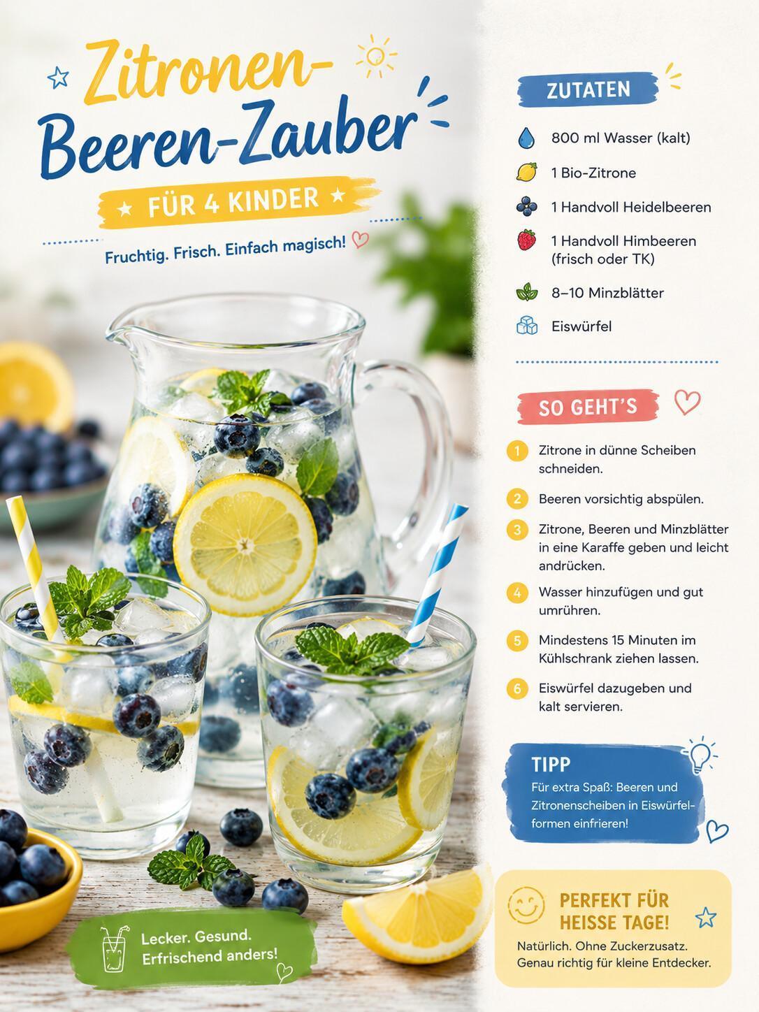 Cocktail-Party für die Kleinen: So trinken Kinder im Sommer ganz nebenbei mehr Cocktail-Party für die Kleinen: So trinken Kinder im Sommer ganz nebenbei mehr