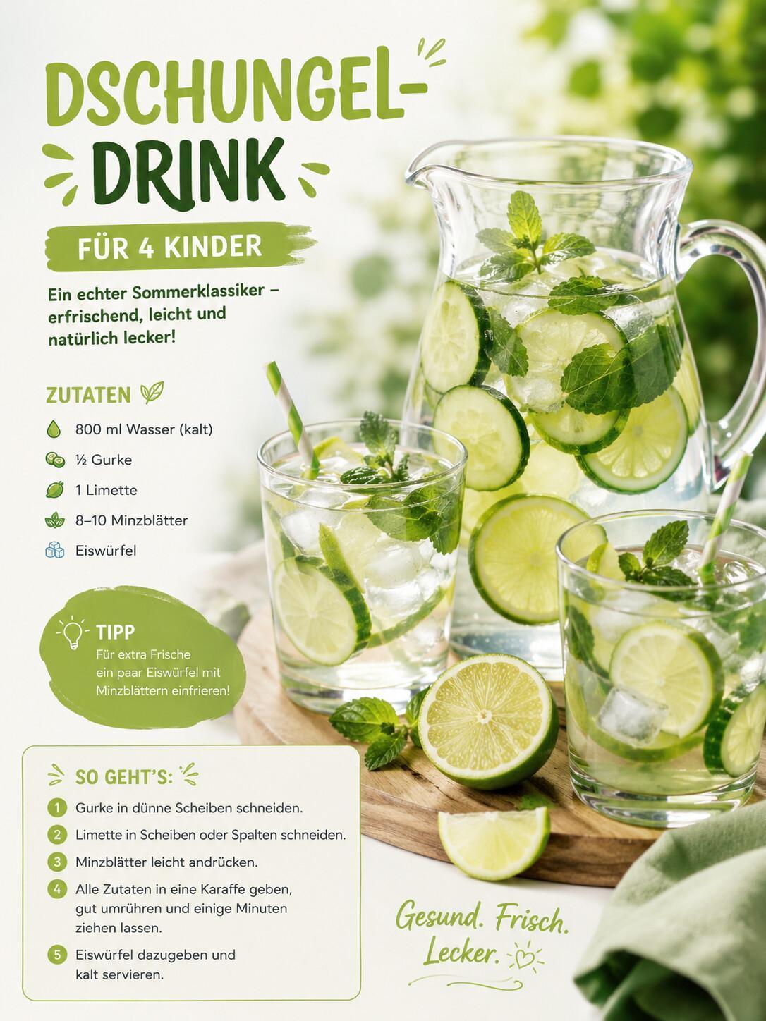 Cocktail-Party für die Kleinen: So trinken Kinder im Sommer ganz nebenbei mehr