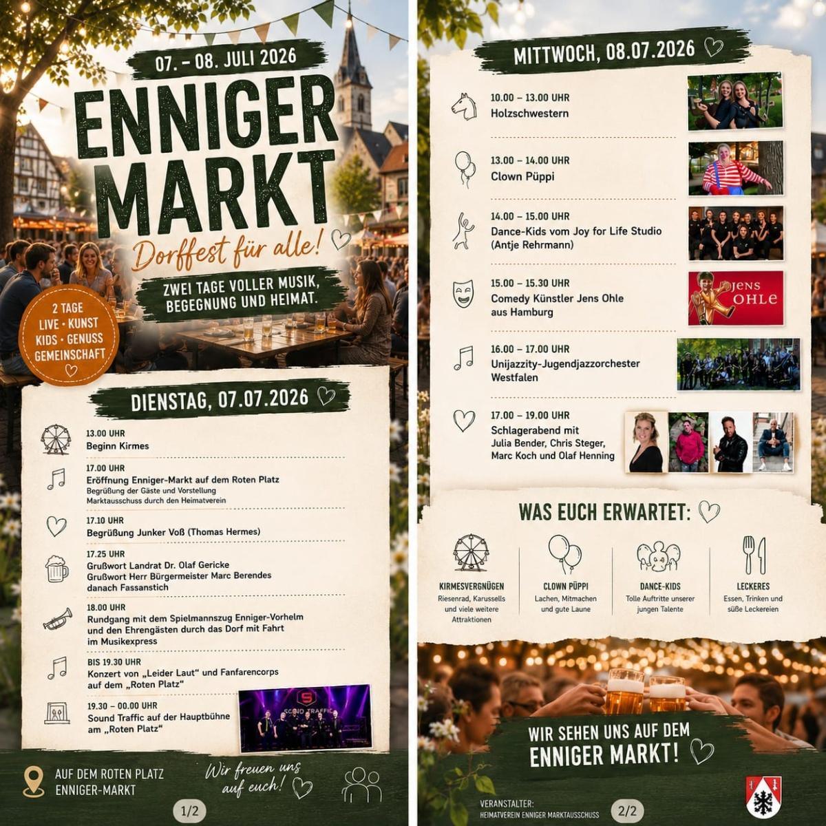 Enniger Markt 2026 – Dorffest für alle