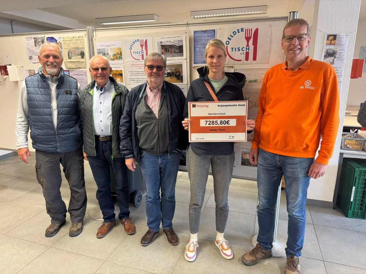 Kolpingsfamilie Oelde spendet über 9000 Euro