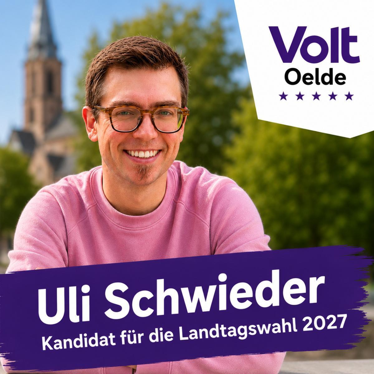 VOLT sammelt Unterstützungsunterschriften auf dem Oelder Wochenmarkt