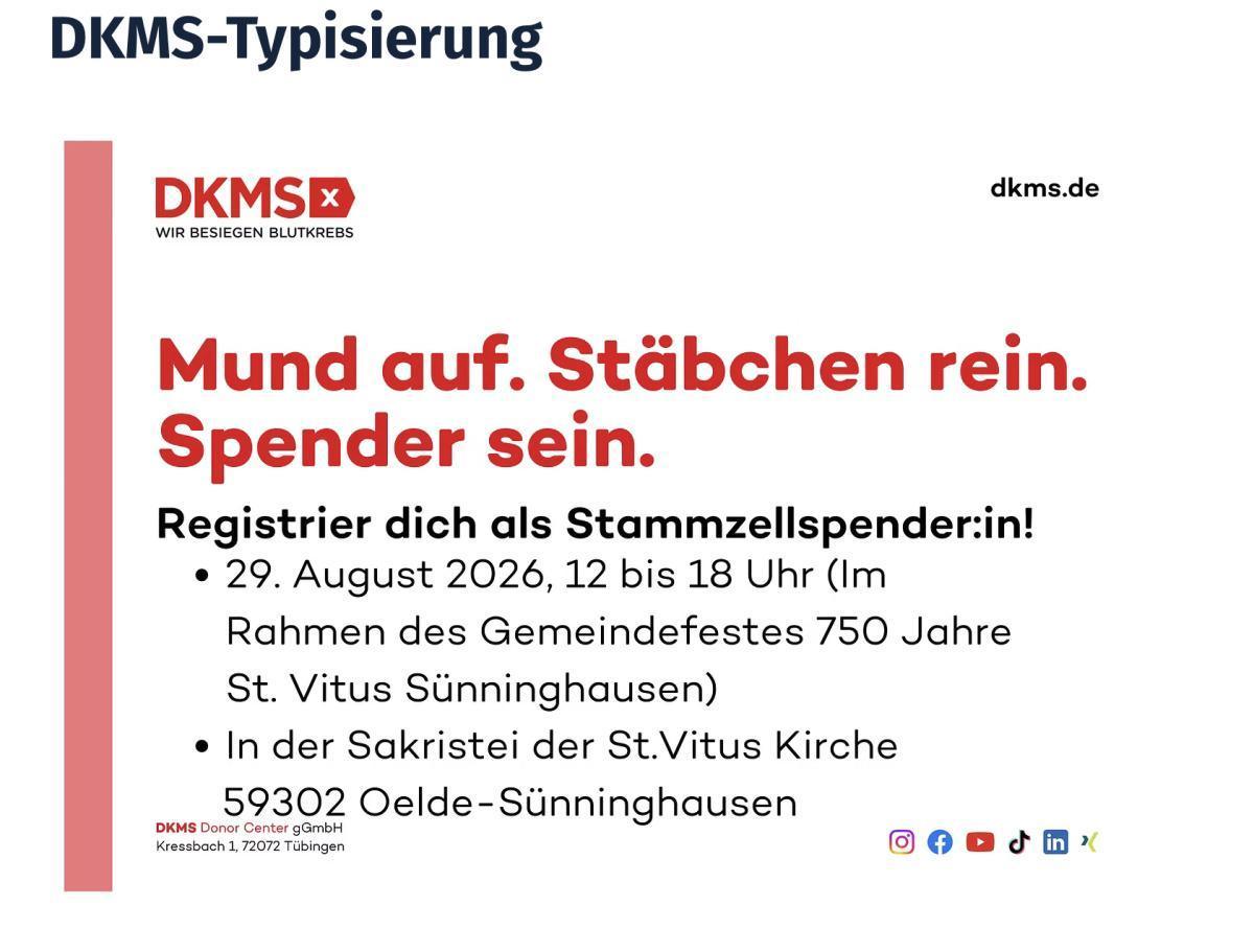 DKMS Typisierung