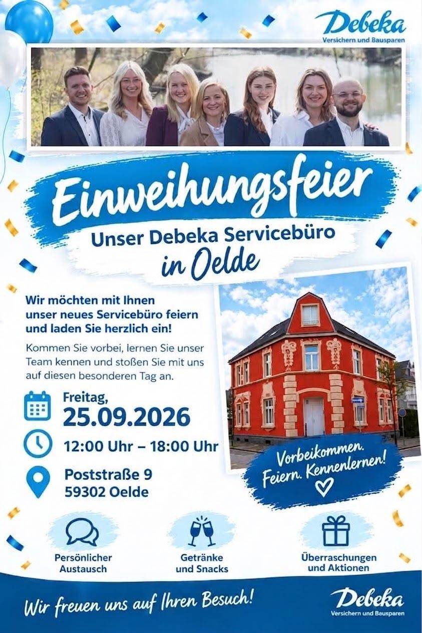 Einweihungsfeier: Debeka-Servicebüro in Oelde Einweihungsfeier: Debeka-Servicebüro in Oelde