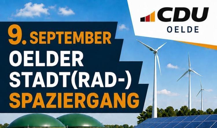 CDU lädt zum Oelder Stadt(rad-)spaziergang
