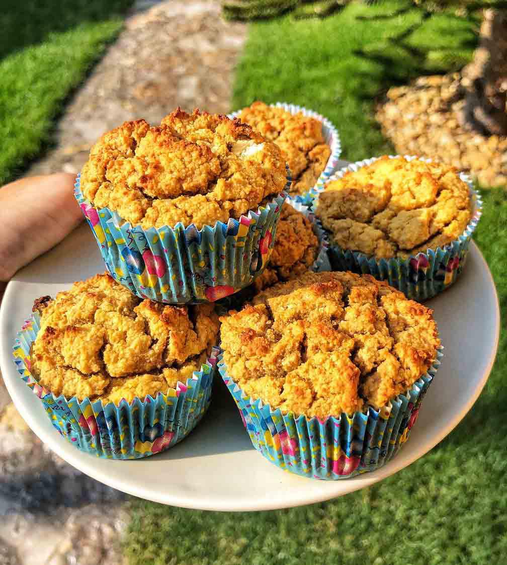 Édesburgonya muffin