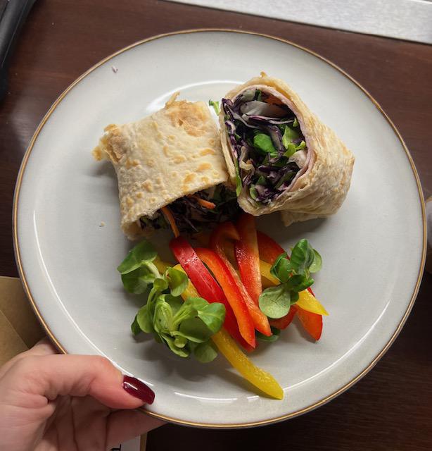 Csirkemell sonkás wrap