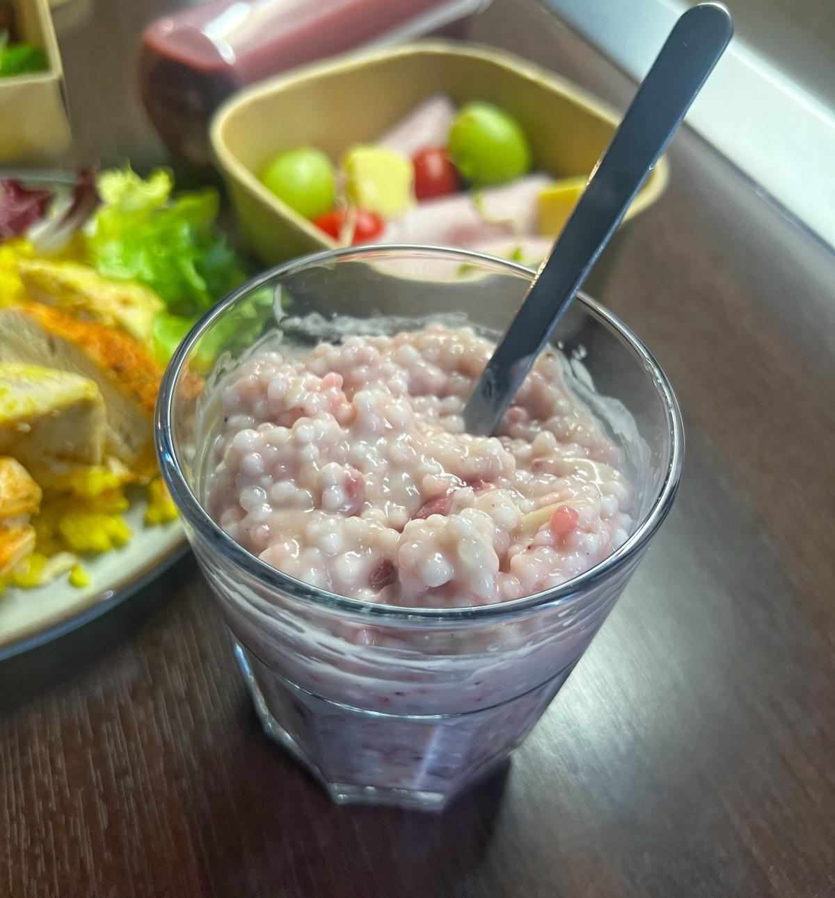 Gyümölcsös tápiókapuding 