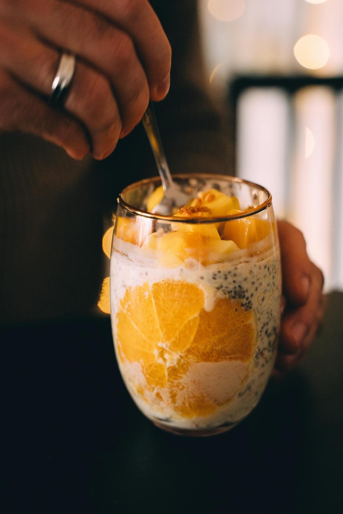 Chia puding naranccsal 