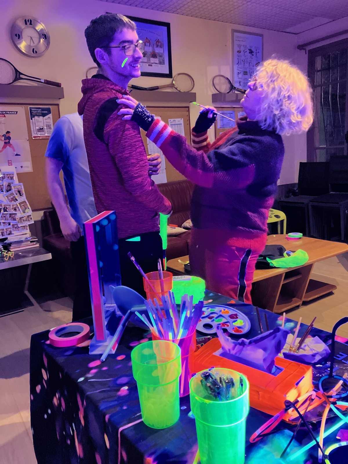 La soirée fluo c’est partie!! 