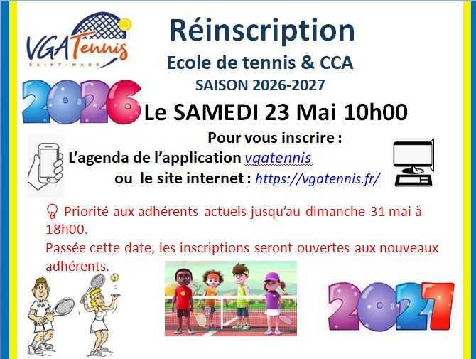 Reinscriptions 2026-2027 : à vos claviers dès le 23 mai 10h00 Reinscriptions 2026-2027 : à vos claviers dès le 23 mai 10h00