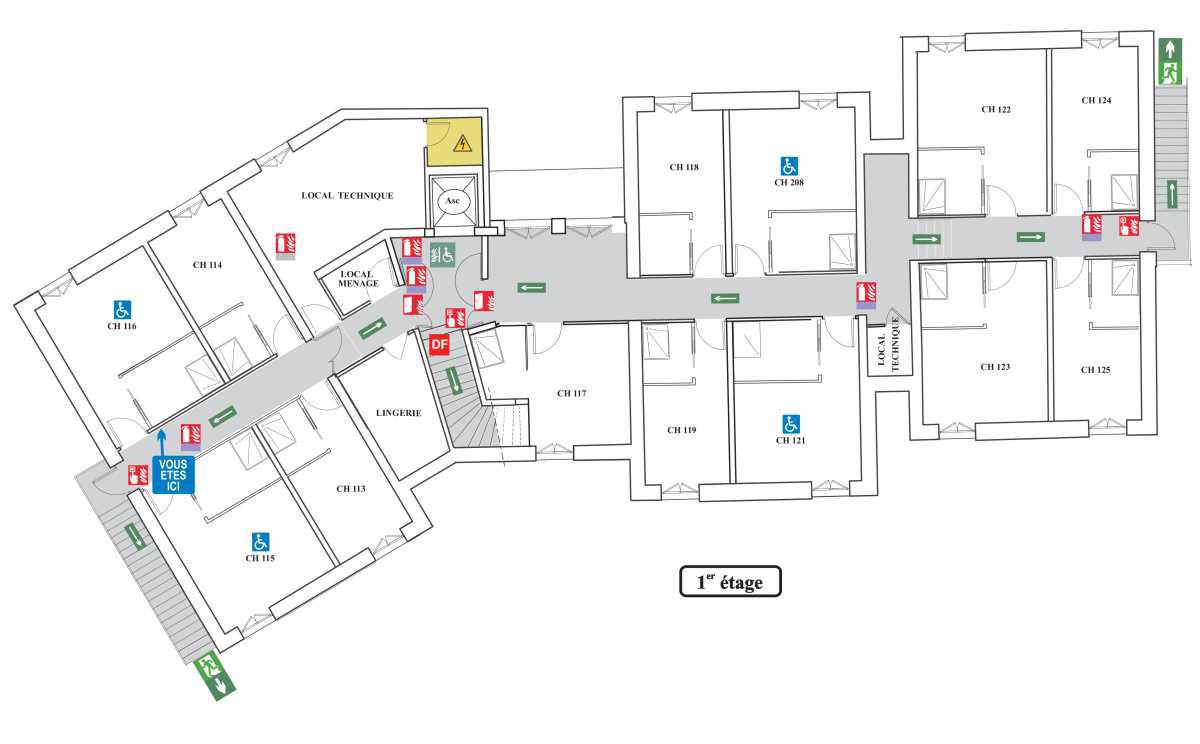 Plan hôtel Lou Gandar