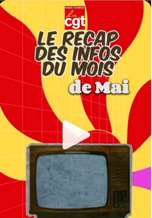 Le RECAP' du mois de mai