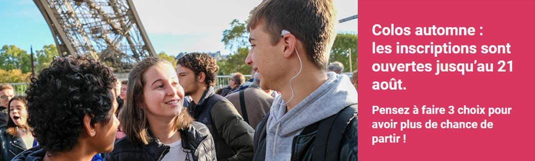 Colos automnes 2024 : les inscriptions sont ouvertes jusqu'au 21 août !