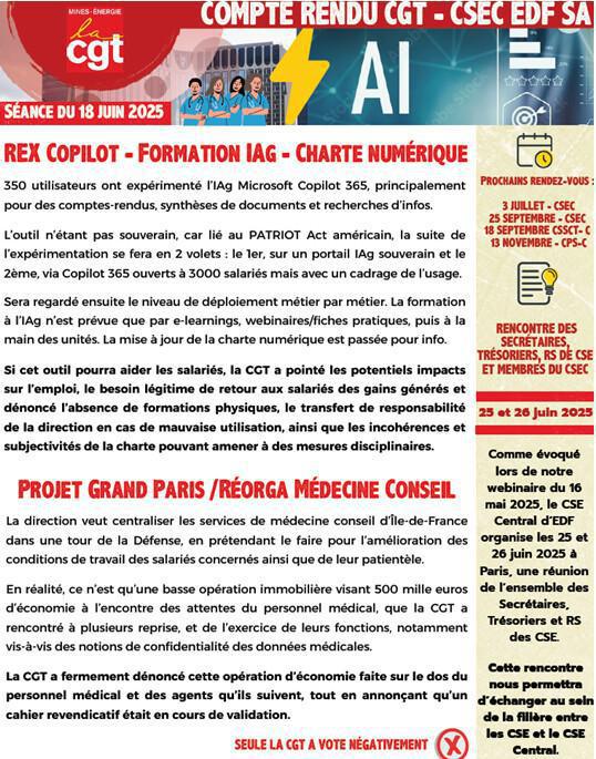CR CSE-C EDF SA