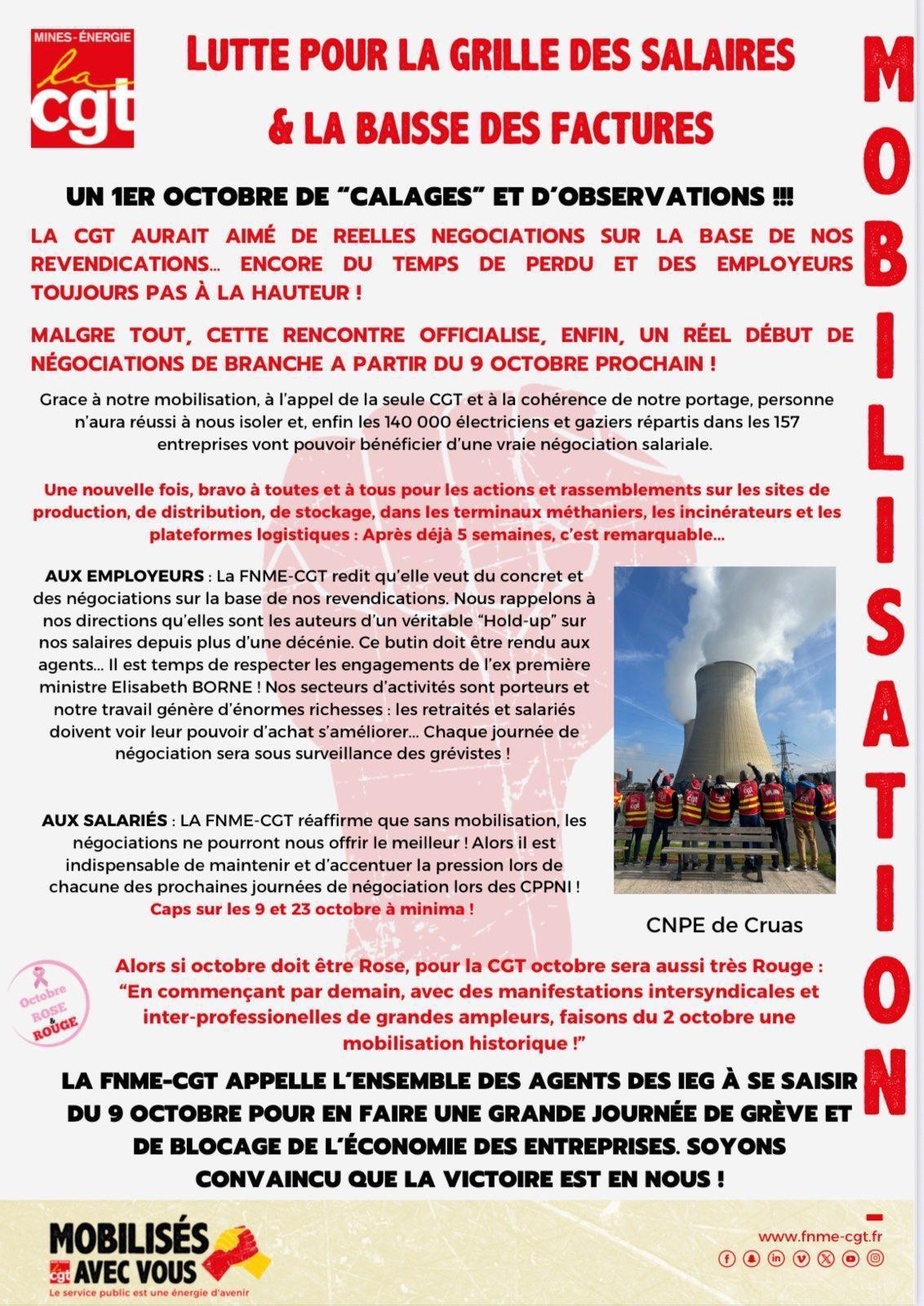 (R)Appel à la Grève - Manifestations du 2 octobre