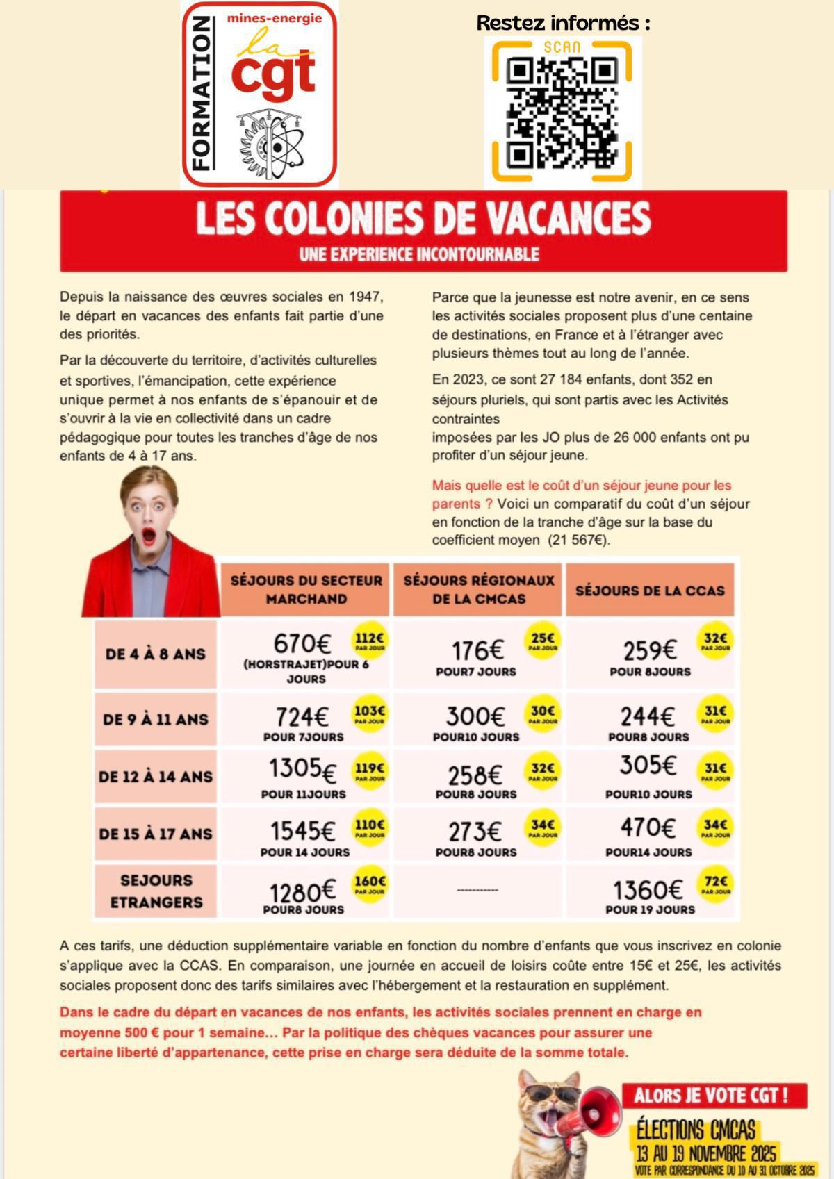 Les colonies de vacances !