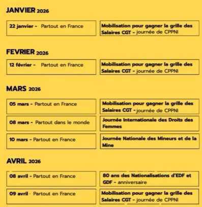  2026 : L'agenda des rassemblements et des manifestations