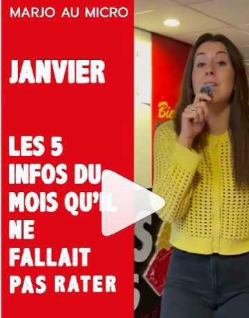 Recap' de l'actu du mois de Janvier à ne pas manquer