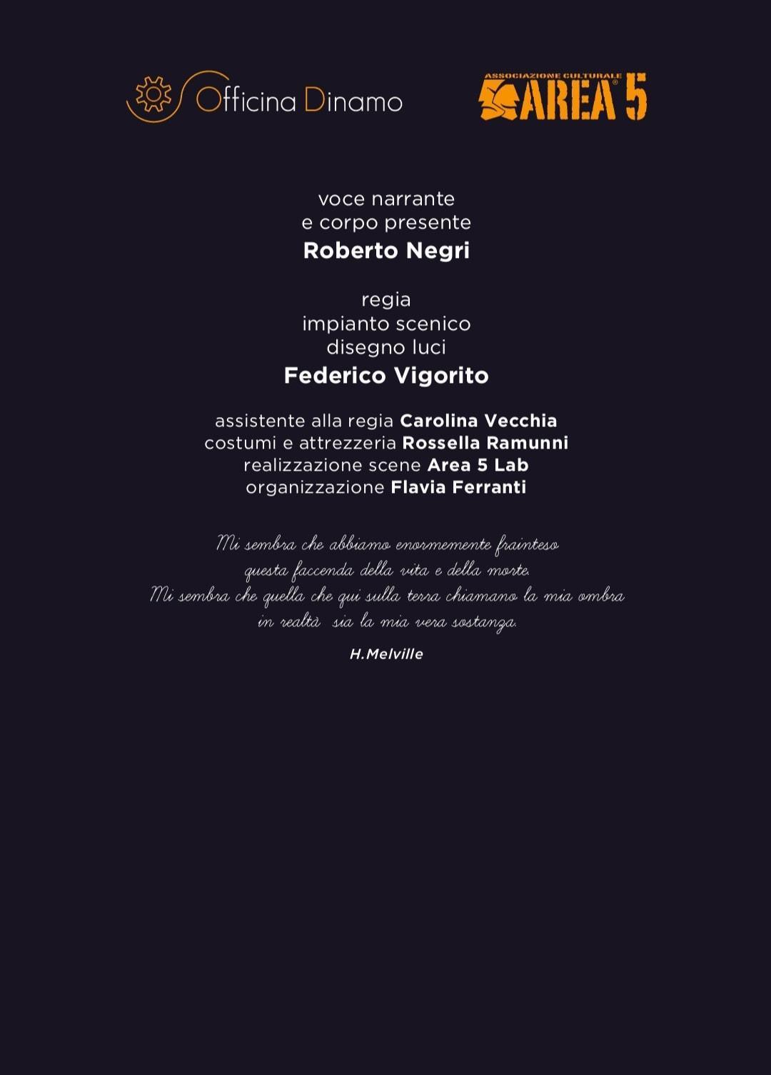 "Moby Dick" Il Rito(inizio ore 20.00)