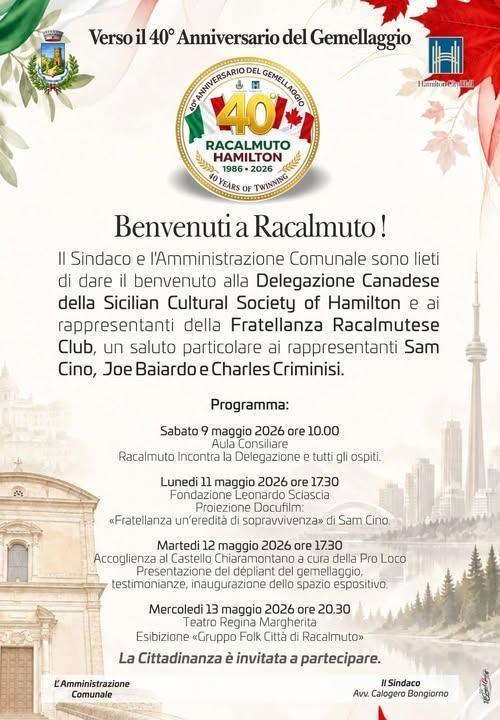 Spettacolo Folkloristico del gruppo "Città di Racalmuto" (inizio ore 20.30)