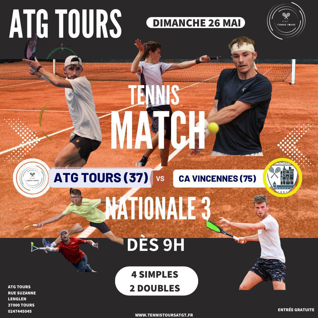 CHAMPIONNAT DE FRANCE PAR EQUIPE NATIONALE 3 MESSIEURS/ ATG TOURS (37) VS CA VINCENNES (75)