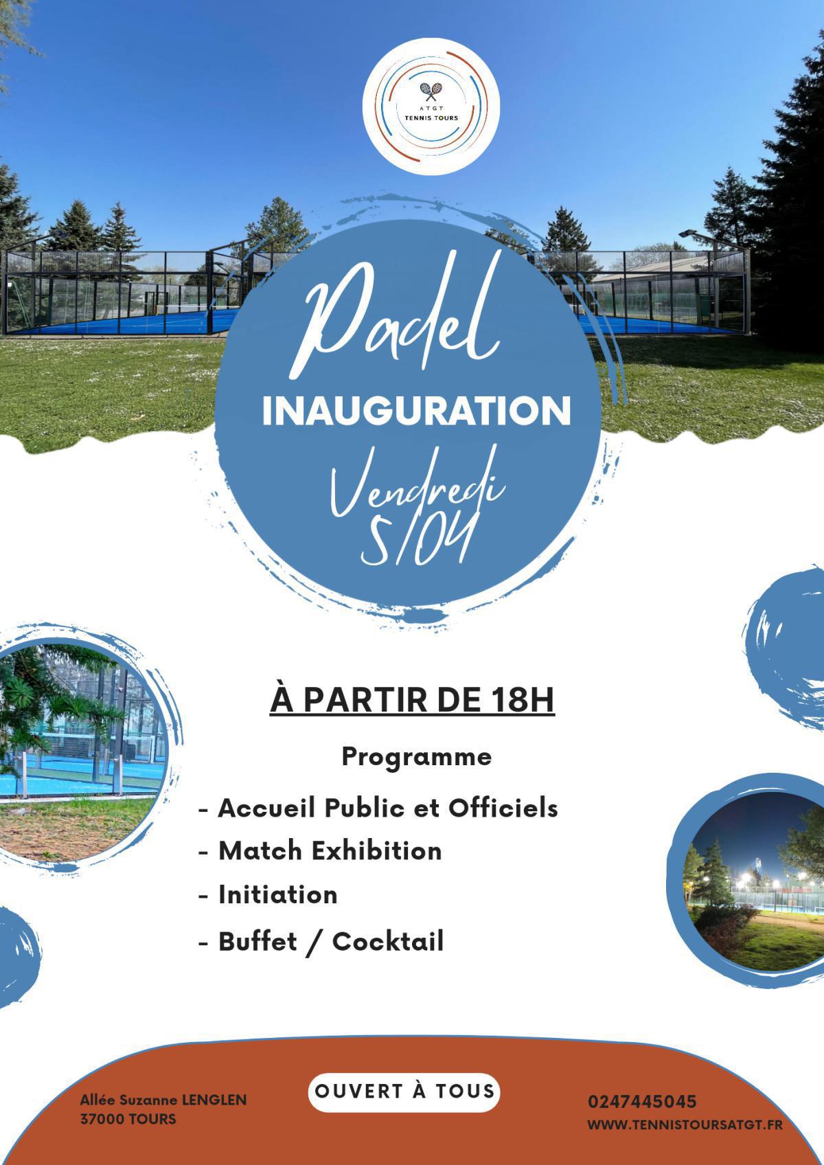 🔵 INAUGURATION PADEL 🔵