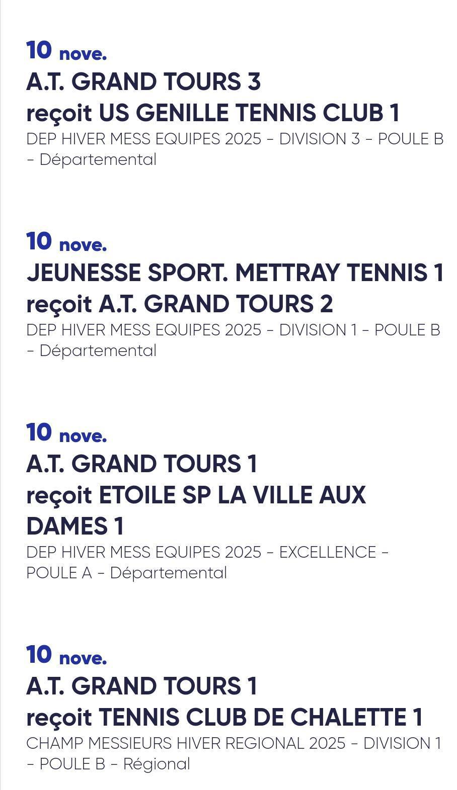 🎾 CHAMPIONNATS PAR ÉQUIPE D'HIVER  🎾 CHAMPIONNATS PAR ÉQUIPE D'HIVER