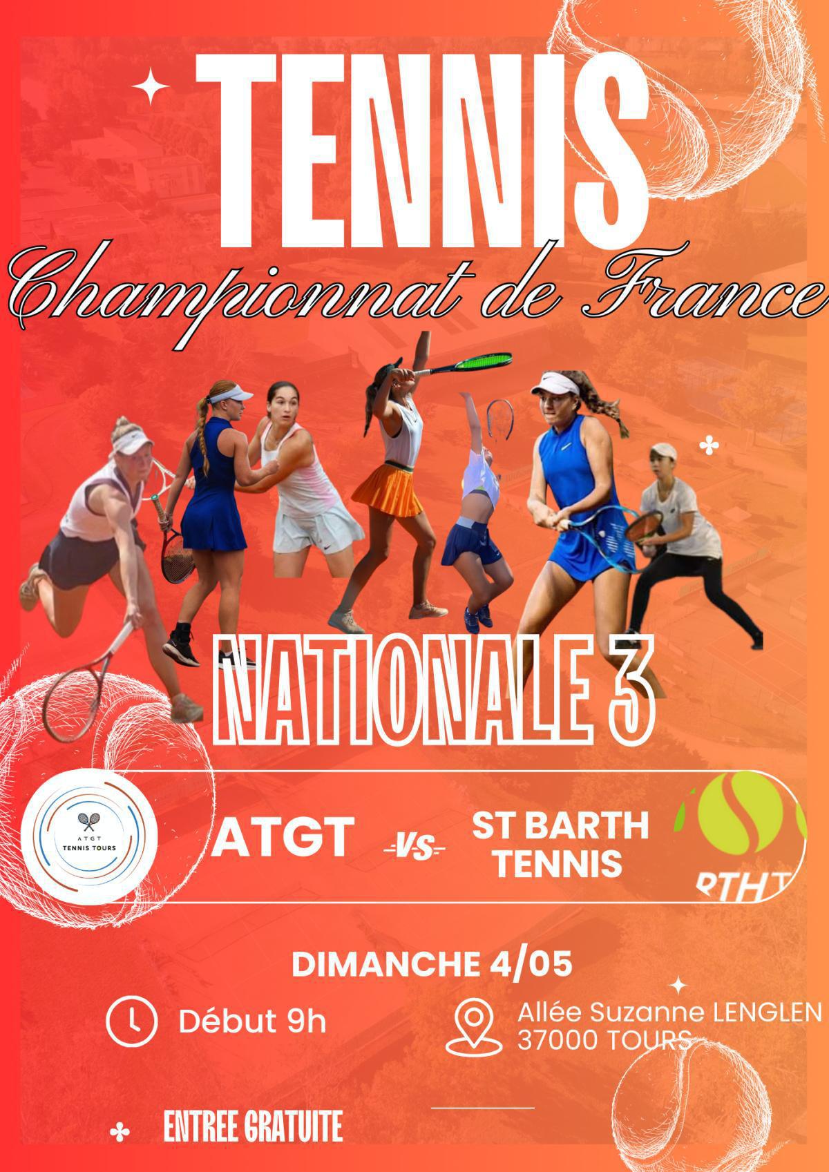 🎾 MATCH NATIONALE 3 FÉMININE 🇫🇷