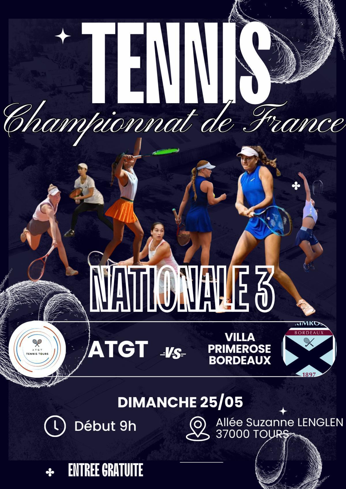 🎾 MATCH NATIONALE 3 FÉMININE 🇫🇷