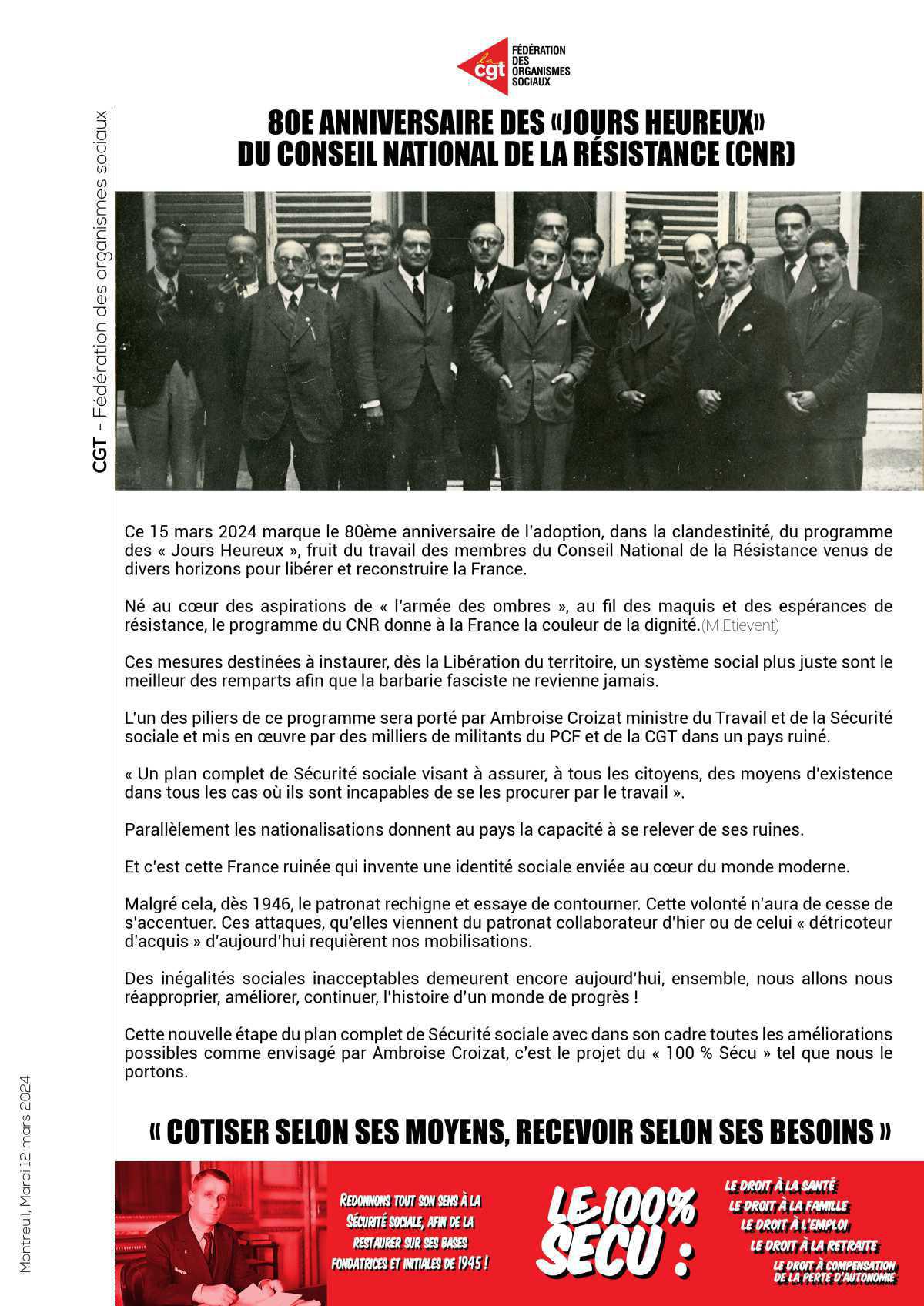 UD : 80 ANS DES JOURS HEUREUX