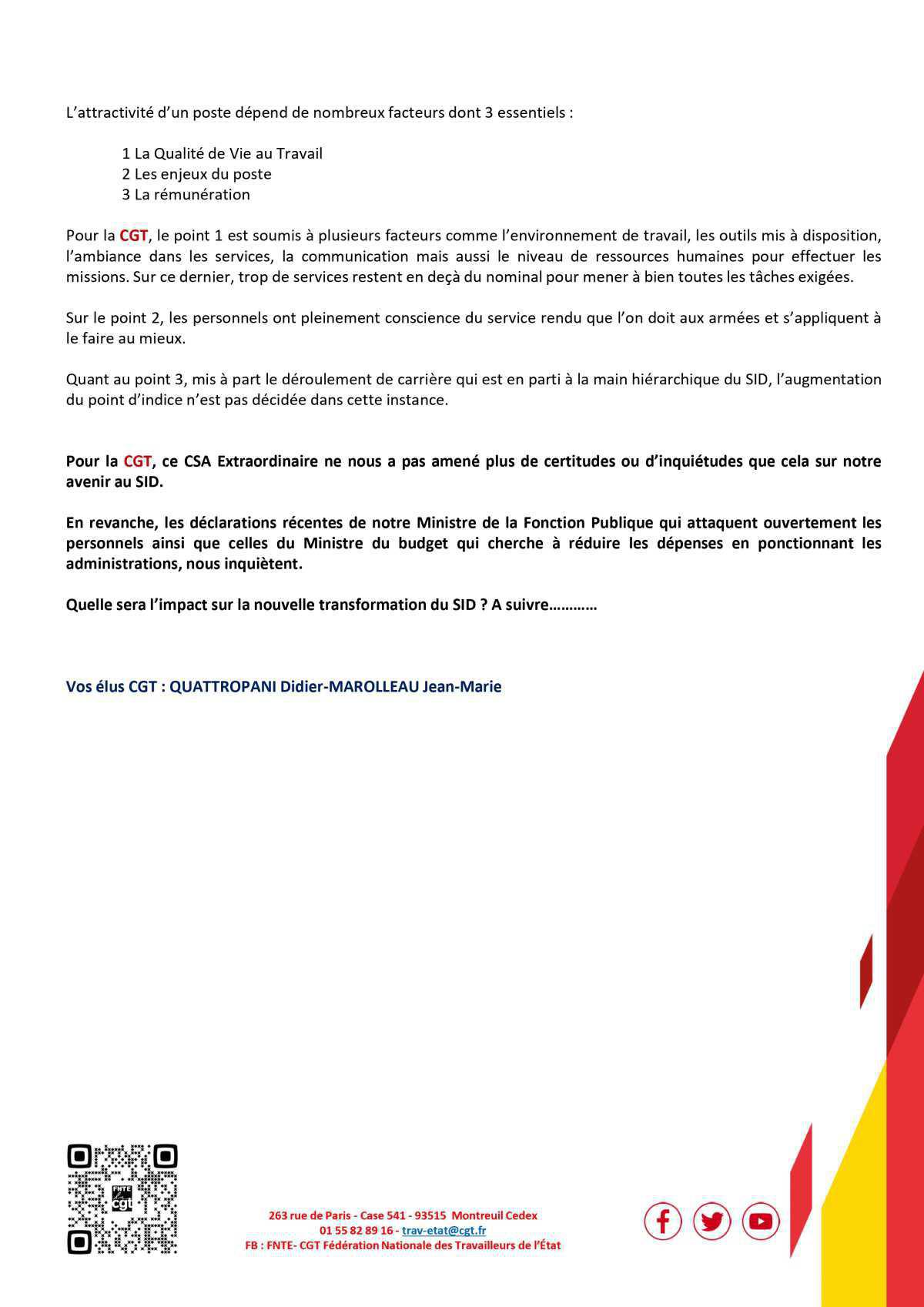 SID : Compte-rendu CSA R du 10 avril 2024