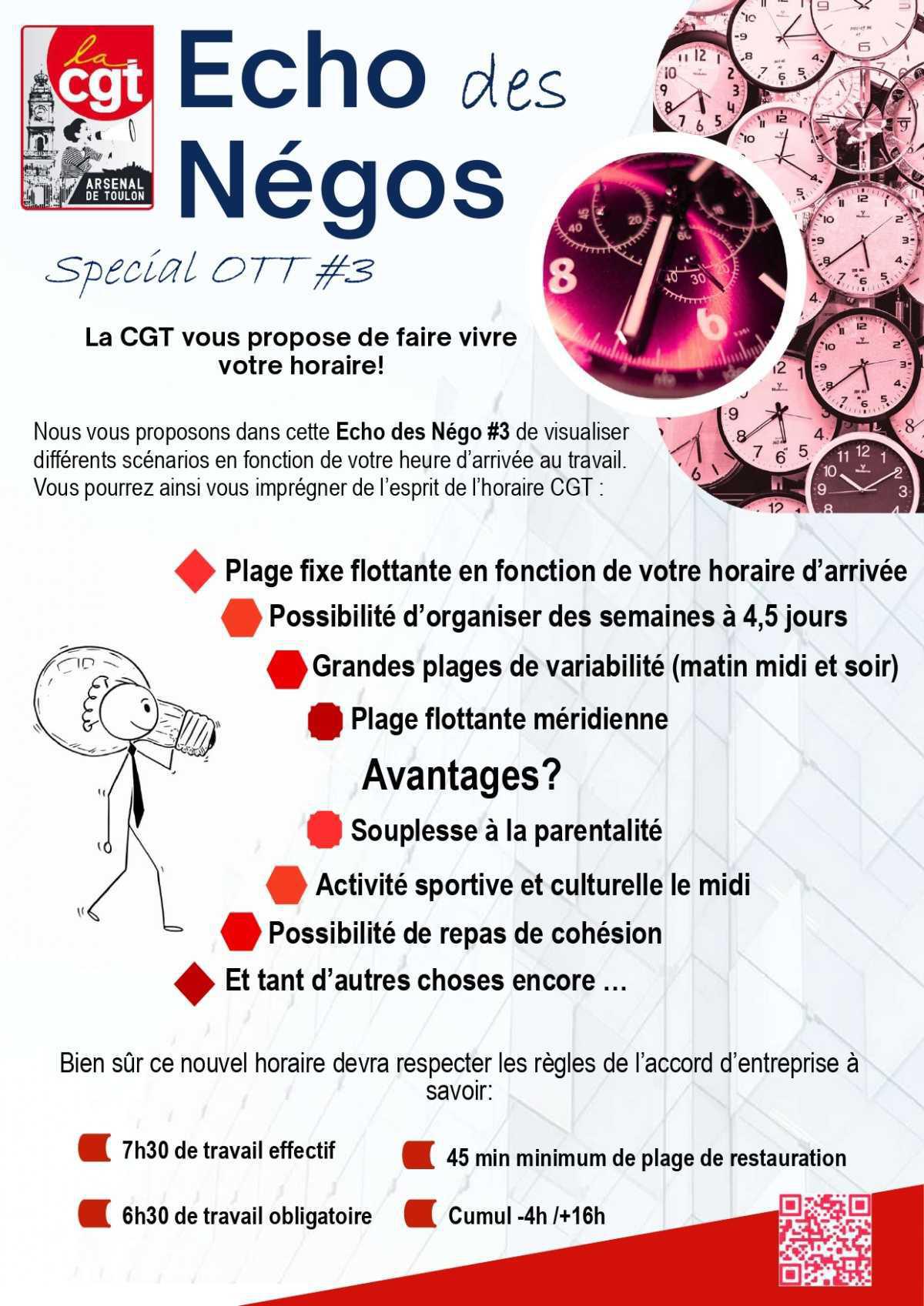 Echo des Négos #3: Découvrez votre horaire CGT en situation!