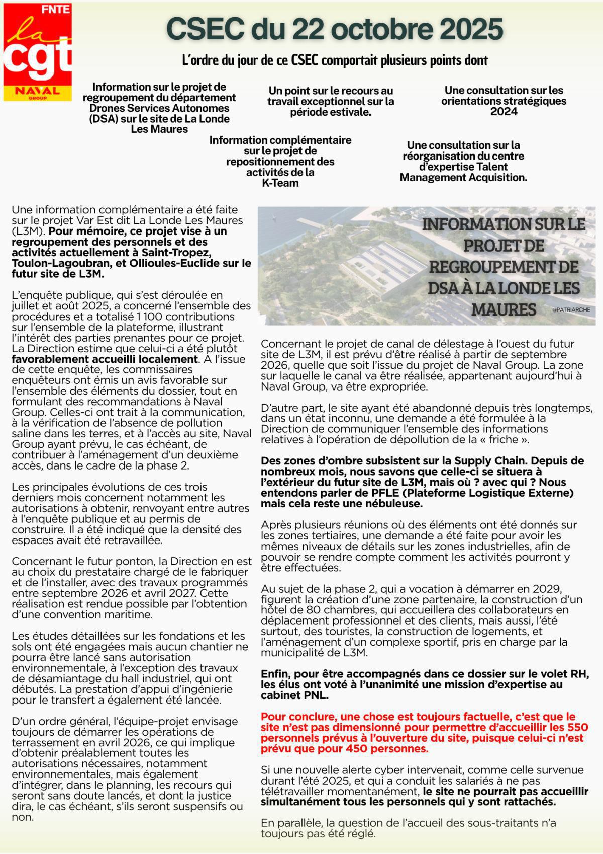 Compte rendu CSEC 22 octobre 2025