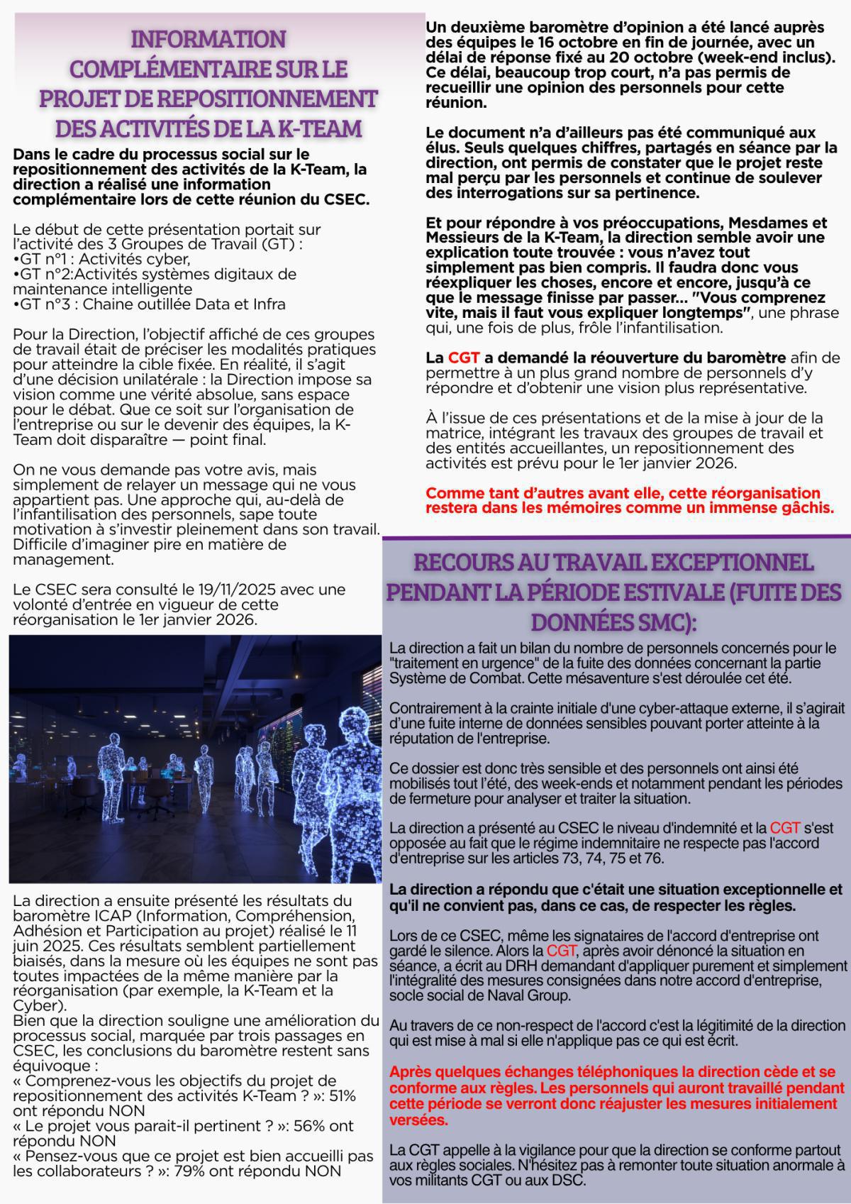 Compte rendu CSEC 22 octobre 2025