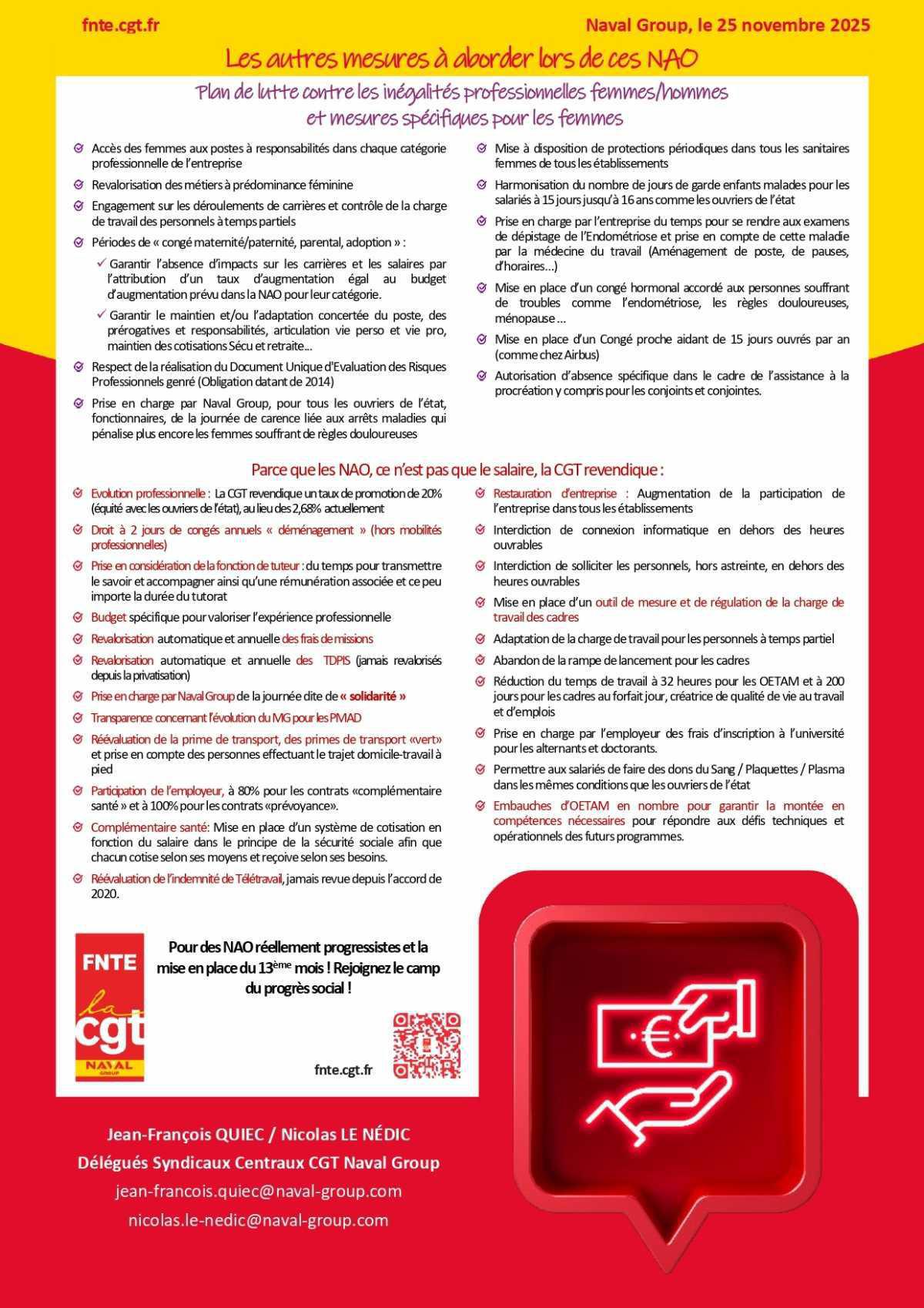 NAO 2026 : les revendications CGT 