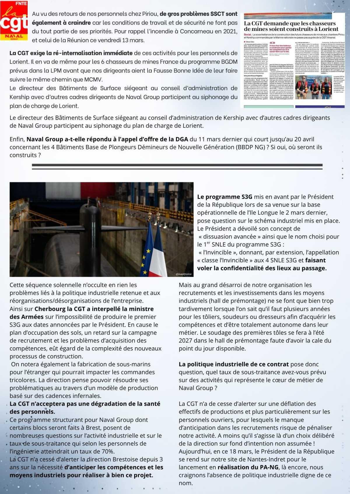 Déclaration CGT au CSEC du 18 mars 2026