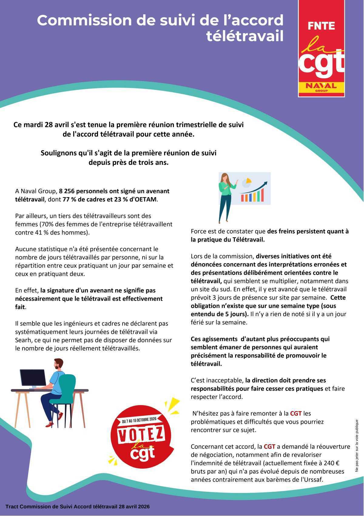 Télétravail : point sur la commission de suivi