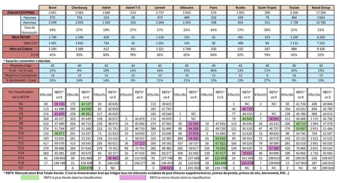 Analyse CGT : politique sociale Naval Group #REMUNERATION
