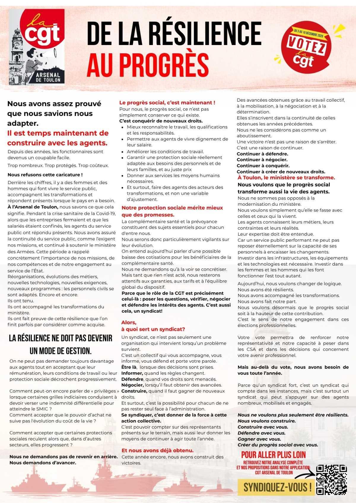 De la résilience au progrès De la résilience au progrès