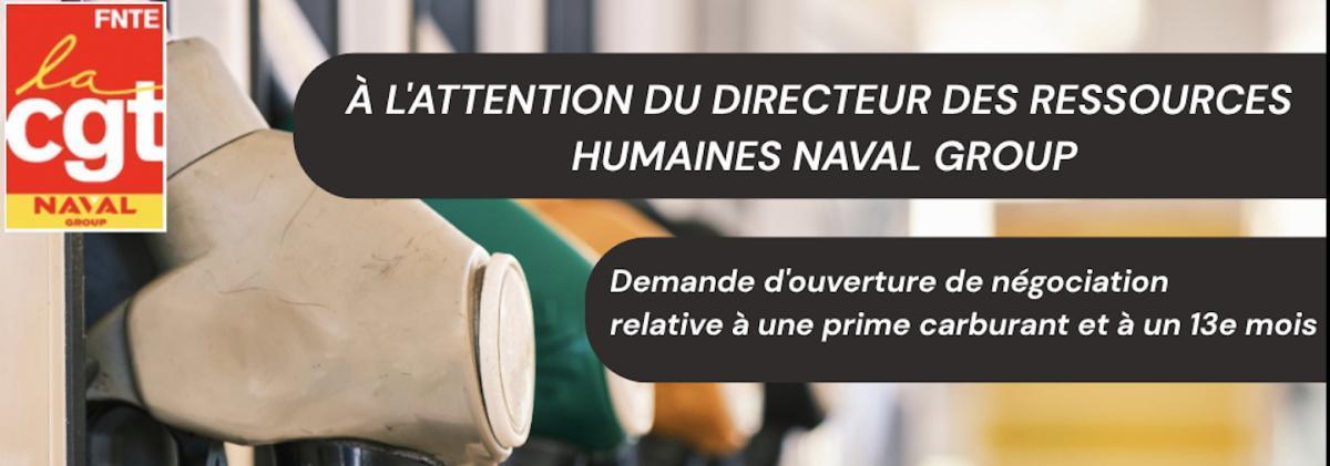 Demande d'ouverture de négociation relative à une prime carburant et à un 13e mois.