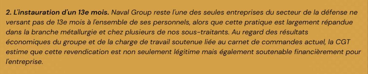 Demande d'ouverture de négociation relative à une prime carburant et à un 13e mois.
