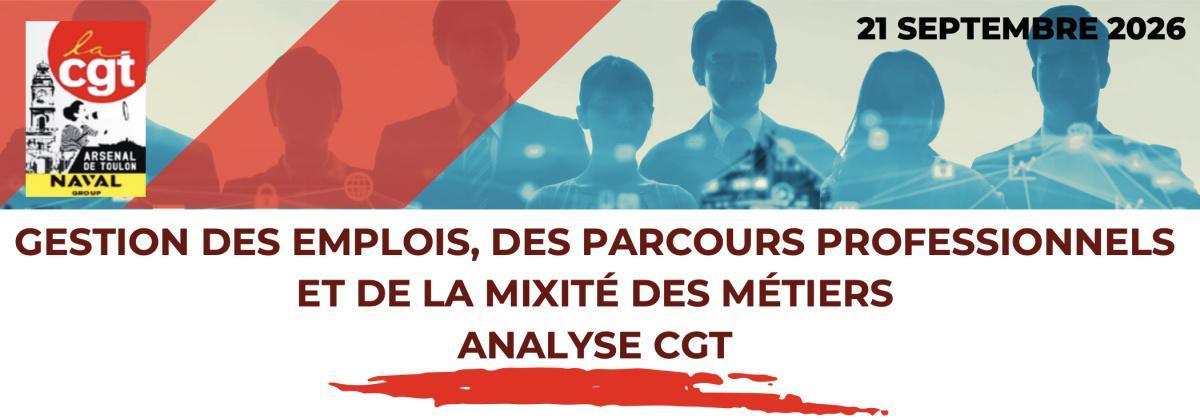 La CGT signe l'accord de Gestion des emplois, des parcours professionnels et de la mixité des métiers. La CGT signe l'accord de Gestion des emplois, des parcours professionnels et de la mixité des métiers.