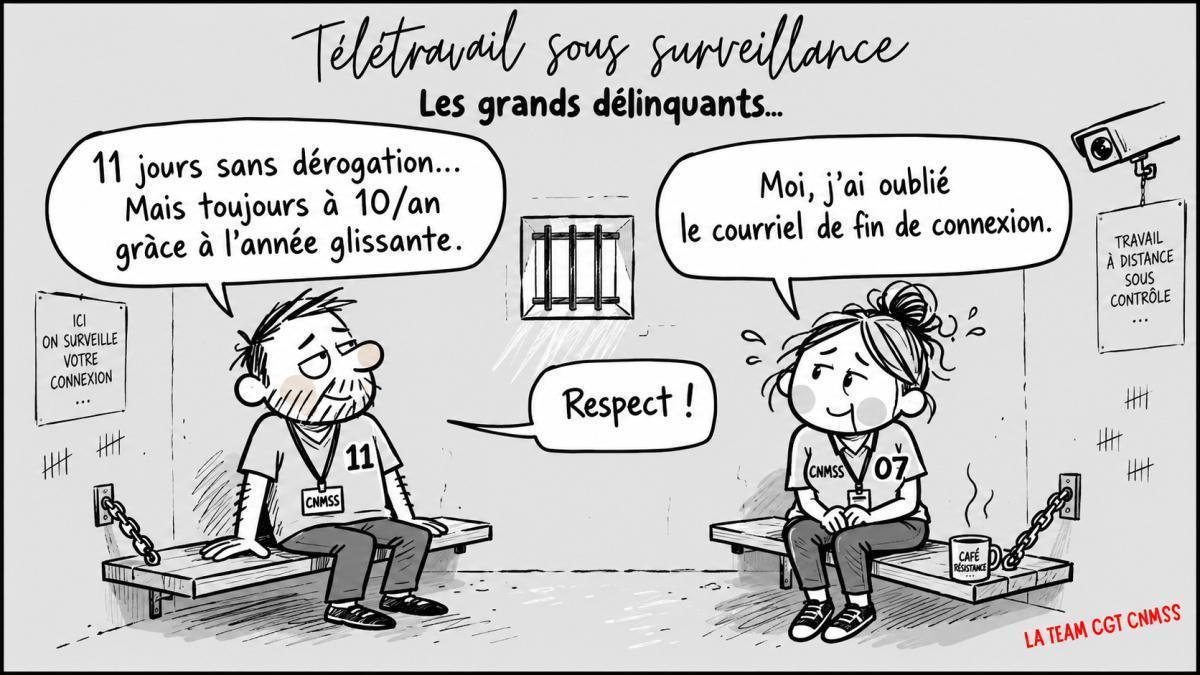Comité du suivi télétravail : la CGT refuse de faire la police du forfait managers